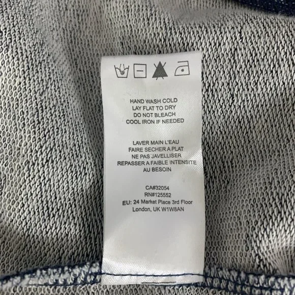 Anthropologie Dolan Chambray Open Cardigan Size Medium Jacket Blue Roll - Picture 10 of 10